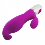 Vibrador Ponto G com Estimulador Clitoriano e Textura Massageadora