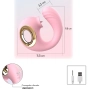 Vibrador Ponto G com Estimulador Clitoriano Língua Mágica Rosa Vibrador Ponto G com Estimulador Clitoriano Língua Mágica Rosa