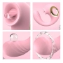 Vibrador Ponto G com Estimulador Clitoriano Língua Mágica Rosa Vibrador Ponto G com Estimulador Clitoriano Língua Mágica Rosa