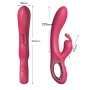 Vibrador Ponto G com Estimulador Rabbit Pink