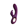 Vibrador Ponto G com Estimulador Rabbit Roxo