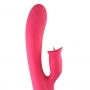 Vibrador Ponto G Rabbit com Língua no Estimulador e Aquecimento