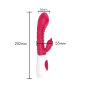 Vibrador Ponto G Recarregável Texturizado e Estimulador Clitoriano com Textura 12 Modos de Vibração