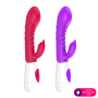 Vibrador Ponto G Recarregável Texturizado e Estimulador Clitoriano com Textura 12 Modos de Vibração
