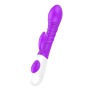 Vibrador Ponto G Recarregável Texturizado e Estimulador Clitoriano com Textura 12 Modos de Vibração