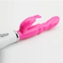 Vibrador Ponto G Recarregavél com 8 Vibrações e Estimulador Clitoriano