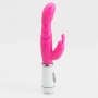 Vibrador Ponto G Recarregavél com 8 Vibrações e Estimulador Clitoriano