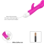 Vibrador Rabbit com Cerdas no Estimulador