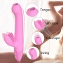 Vibrador Rabbit com Língua e 7 modos de Vibração