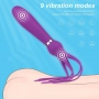 Vibrador Recarregável com Chicote Squid 9 Vibrações S-Hande