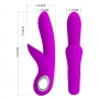 Vibrador Recarregável com Estimulador Clitoriano Pretty Love Carol