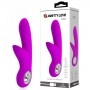 Vibrador Recarregável com Estimulador Clitoriano Pretty Love Carol