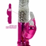 Vibrador Rotativo 36 Funções com Estimulador Clitoriano 22 x 3 cm 