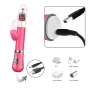 Vibrador Rotativo Vai e vem 6 Velocidades e 9 Vibrações Recarregável Rosa