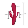 Vibrador Tripla Estimulação Clitóris, Ânus e Vagina Vermelho Vibrador Tripla Estimulação Clitóris, Ânus e Vagina Vermelho