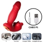 Vibrador Vai e Vem com Boca Estimuladora por App Recarregável Vibrador Vai e Vem com Boca Estimuladora por App Recarregável