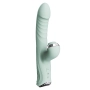 Vibrador Vai e Vem com Pulsação Ponto G e Clitóris e Tela de LCD Cor:Rosa