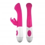 Vibrador Rabbit Ponto G com Duplo Estimulador de Clitóris