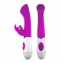 Vibrador Rabbit Ponto G com Duplo Estimulador de Clitóris