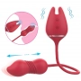 Wonder Lady Vibrador Duplo Ponto G Com Vai e Vem e Estimulador de Clitóris Recarregável - S-Hande